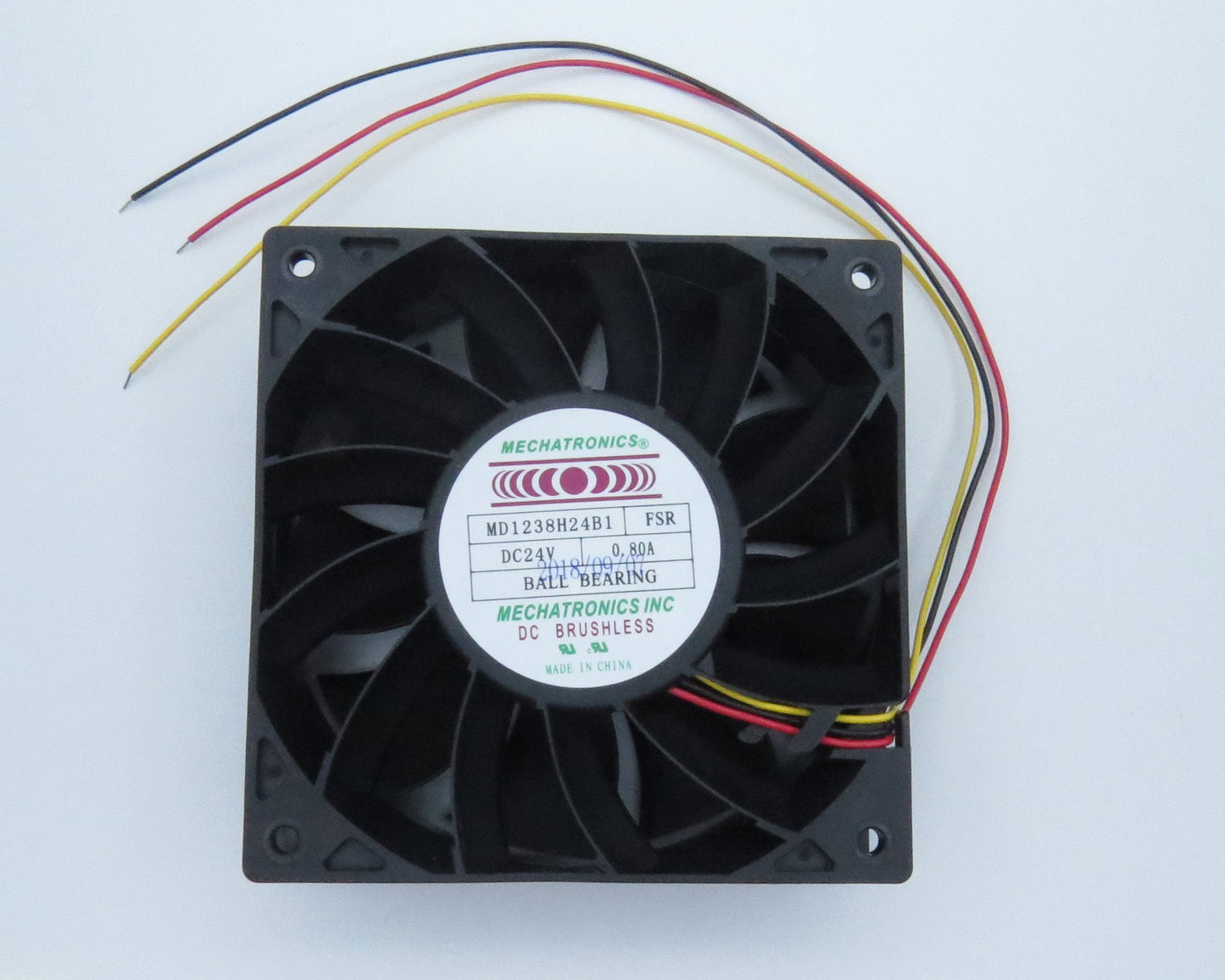 Fan, AXIAL 120X38MM 24VDC, 205.0 CFM, 4500 RPM