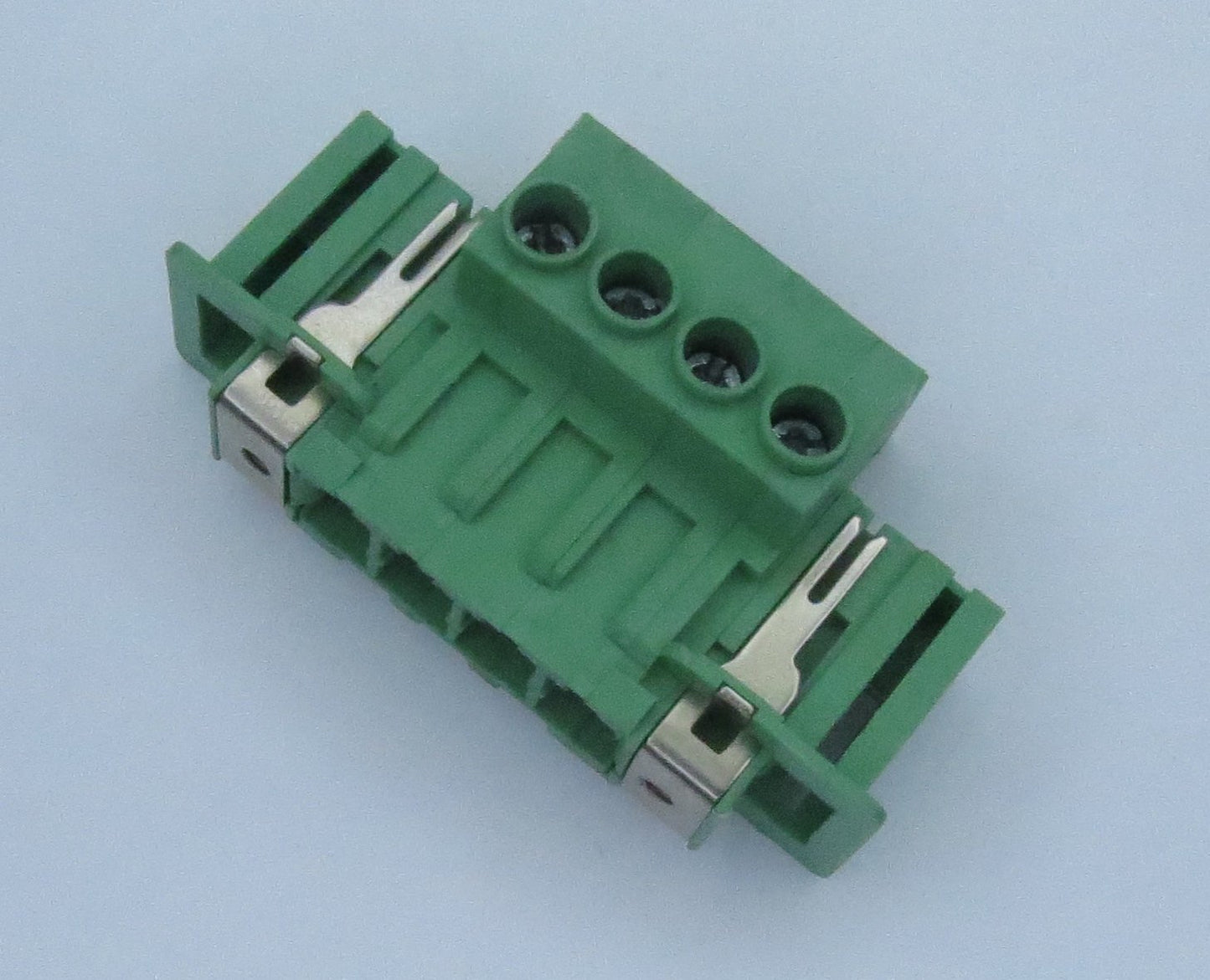 Terminal block, feedthrough header, 4-pos, 7.62mm, 41A, 500V, w/ locking screw