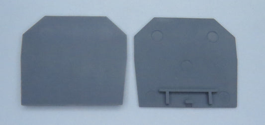 DINnector terminal block spacer, grey, to be used with DN-T8 or DN-T8W