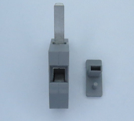 Terminal Block, 1 Position Bolt/Screw Clamp - Wire Entry Parallel to Panel Gray