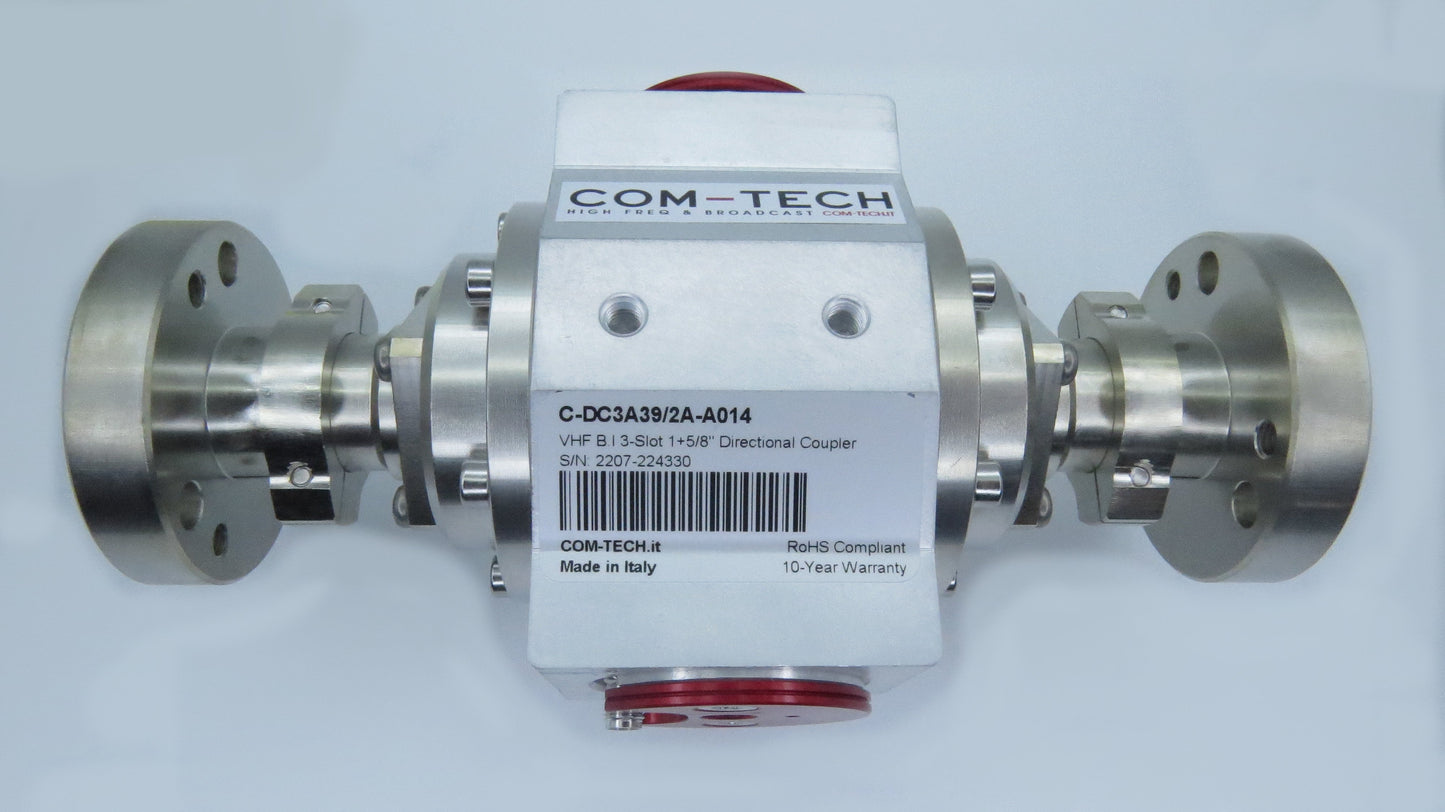 Coupler, 41-100MHz, 15kW DTV, (2) 1-5/8 EIA flange, SMA Probe