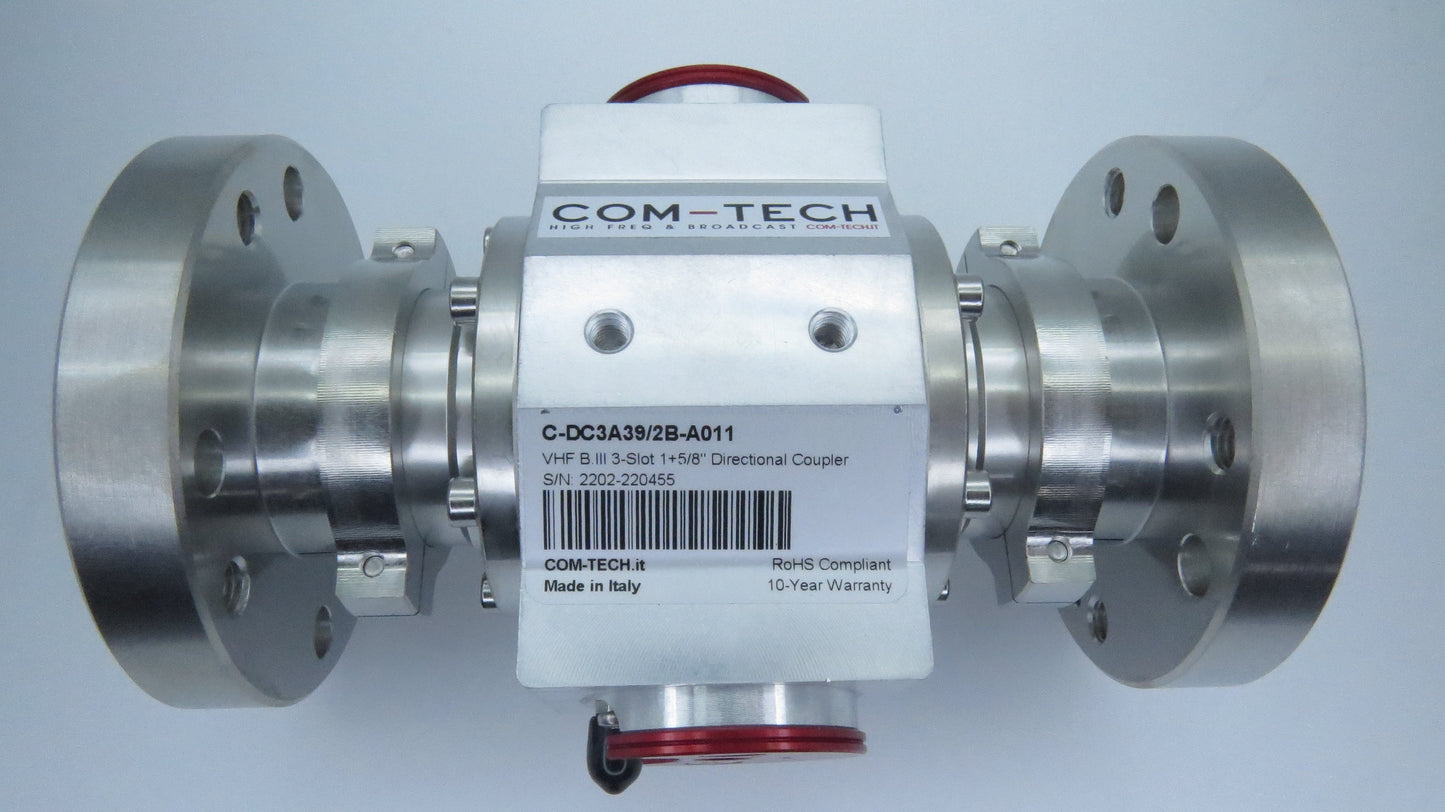 Coupler, 174-240MHz, 10kW DTV, (2) 1-5/8 EIA flange, SMA Probe